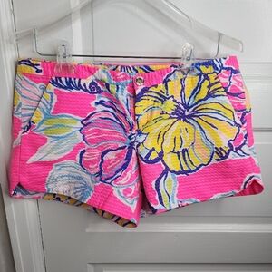 NEW Lilly Pulitzer Kir Royal Pink Swept By The Tides Adie Shorts 6